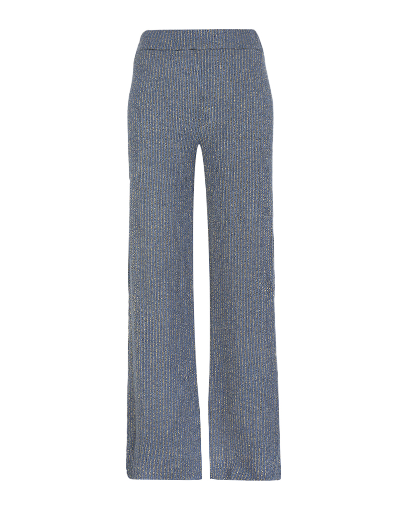 Lurex Strick-Hose