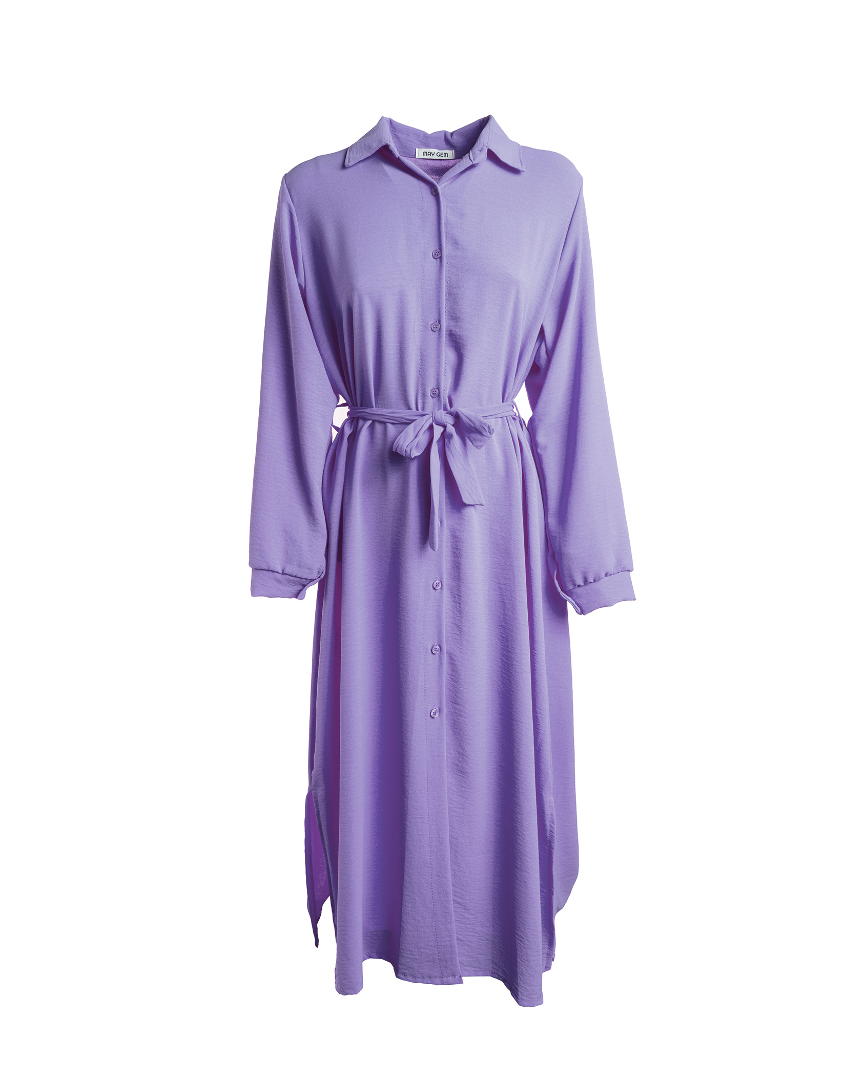 Hailey langes Hemdblusenkleid langarm