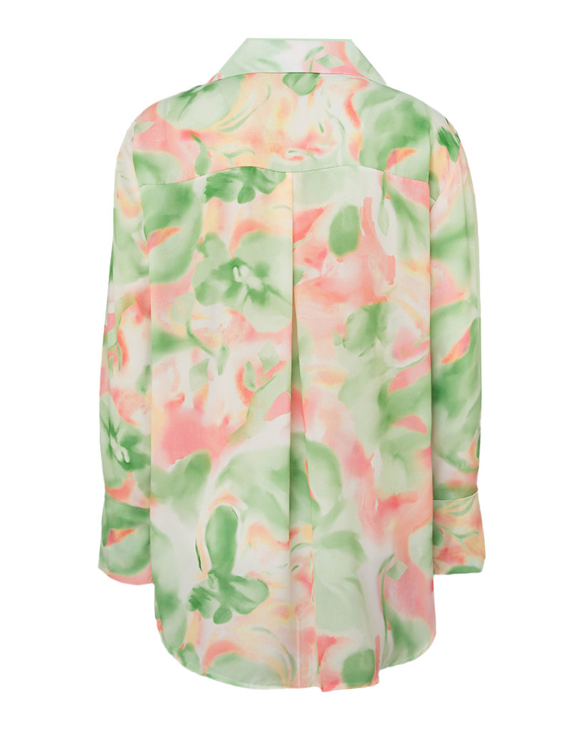 Bluse mit Aquarell Print