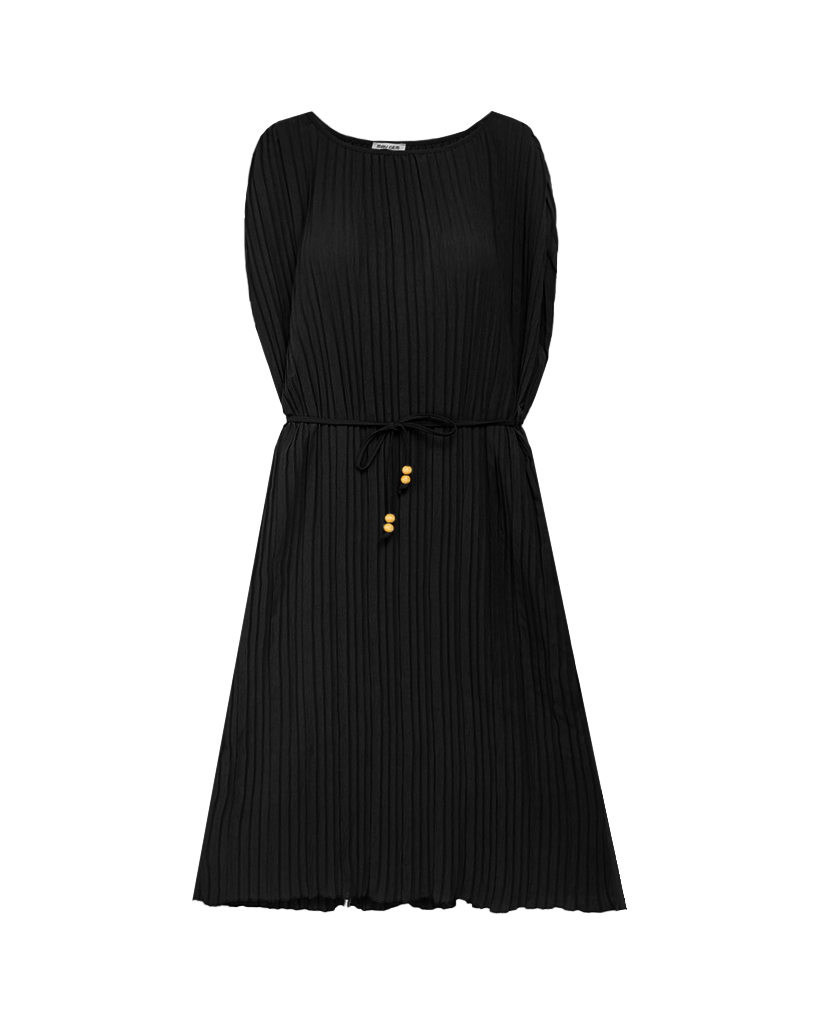 Plissee Kleid mit grütel