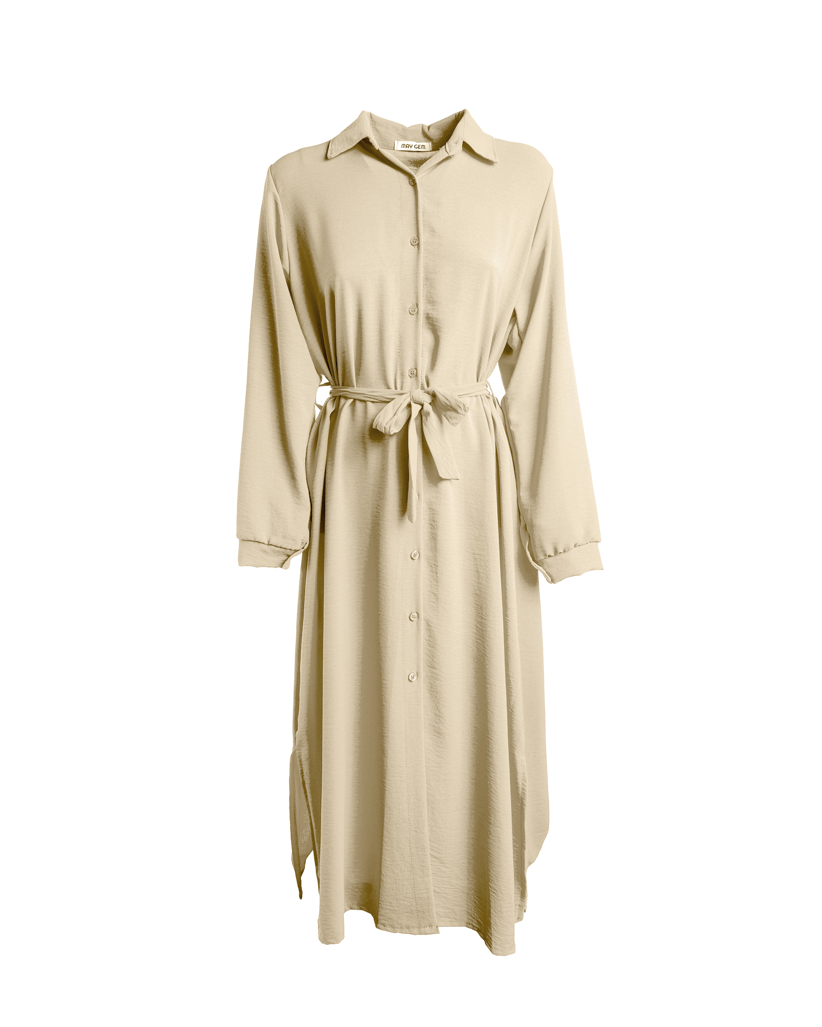 Hailey langes Hemdblusenkleid langarm