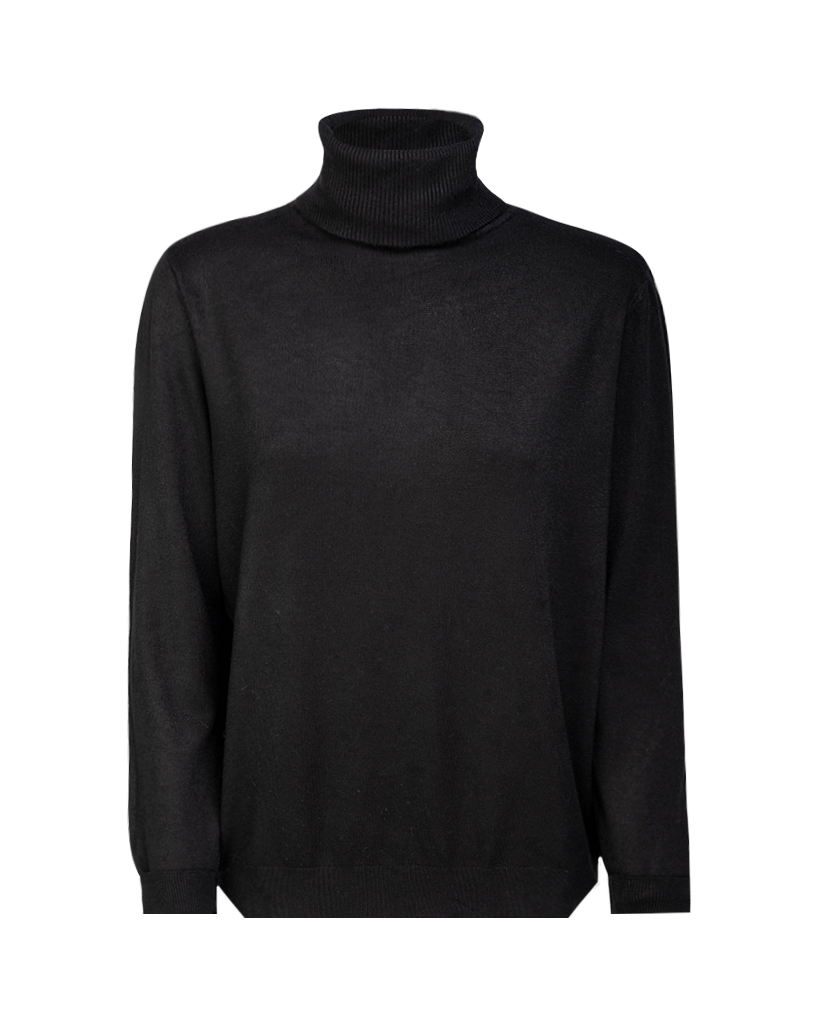 Feinstrick Rollkragen-Pullover