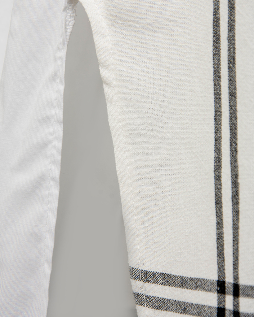 Hemdblusenkleid halb karriert Hemdblusenkleid halb karriert