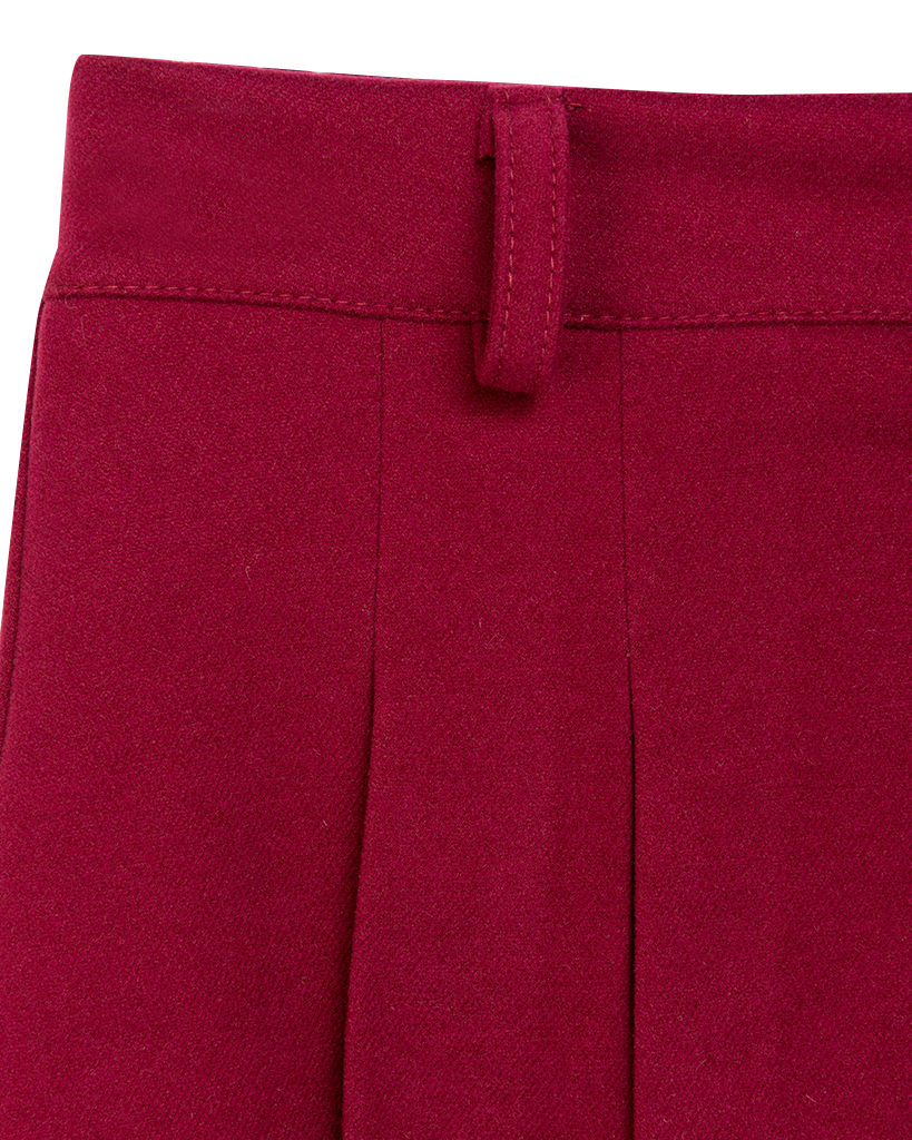 Skort Velour Kellerfalte