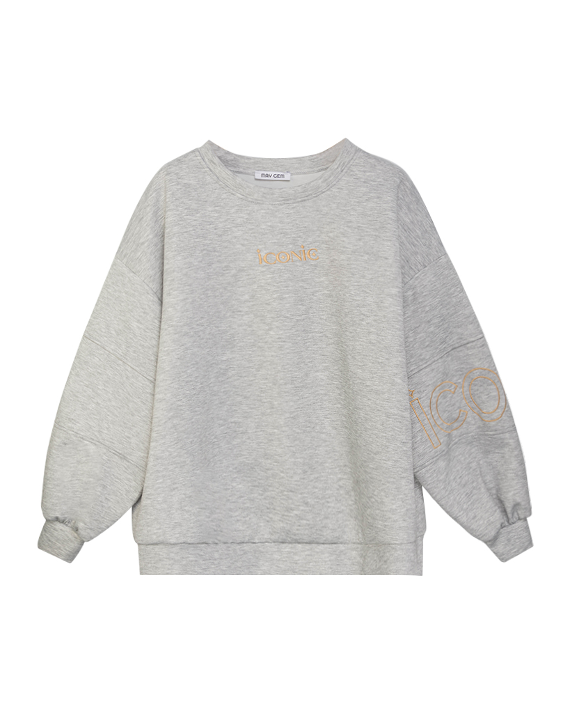 Oversize-Pullover mit Iconic-Stickerei