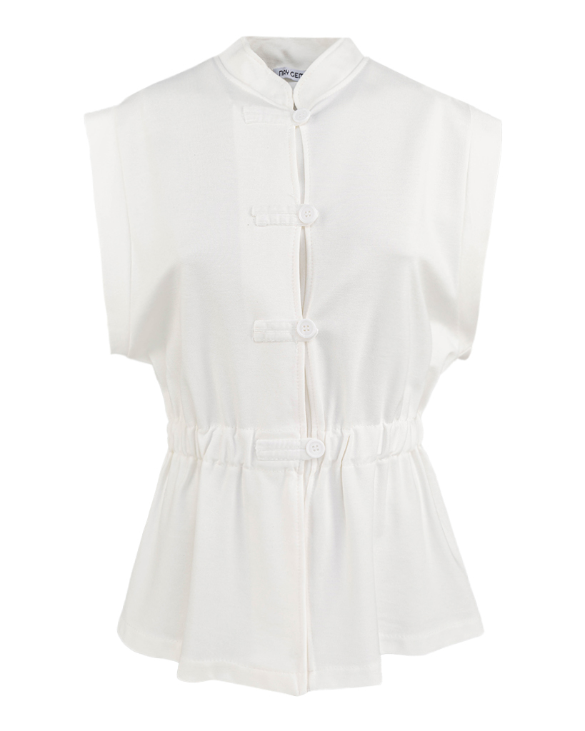 Jersey Weste Schlaufen-Verschluss