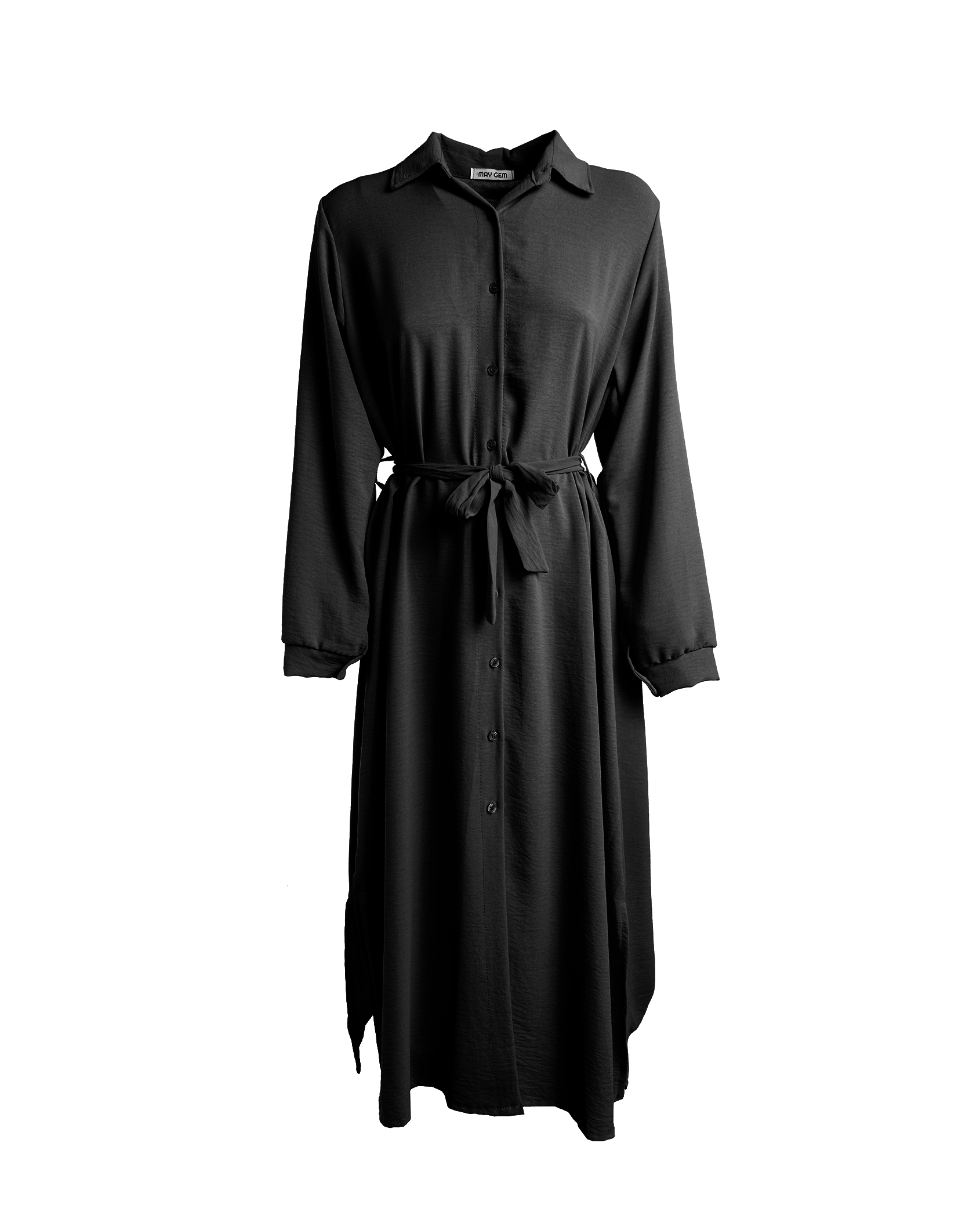 Hailey langes Hemdblusenkleid langarm