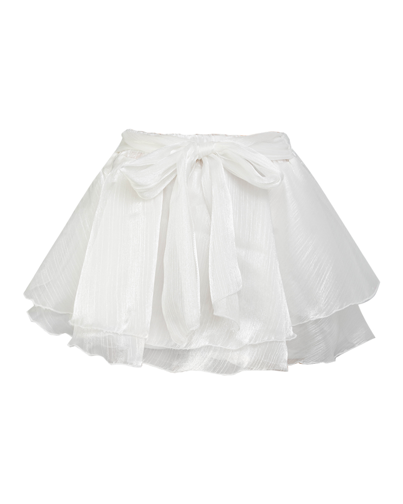 Skort Organza mit Schleife