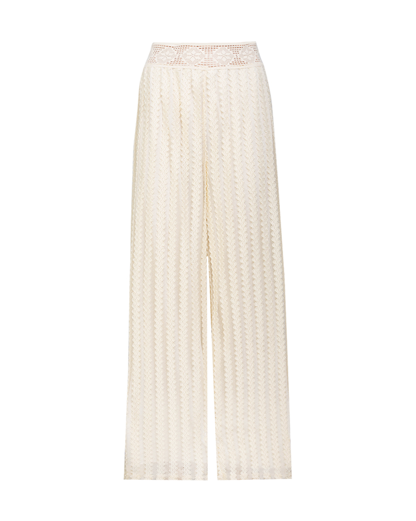 Hose aus Spitze weiß glitzernd