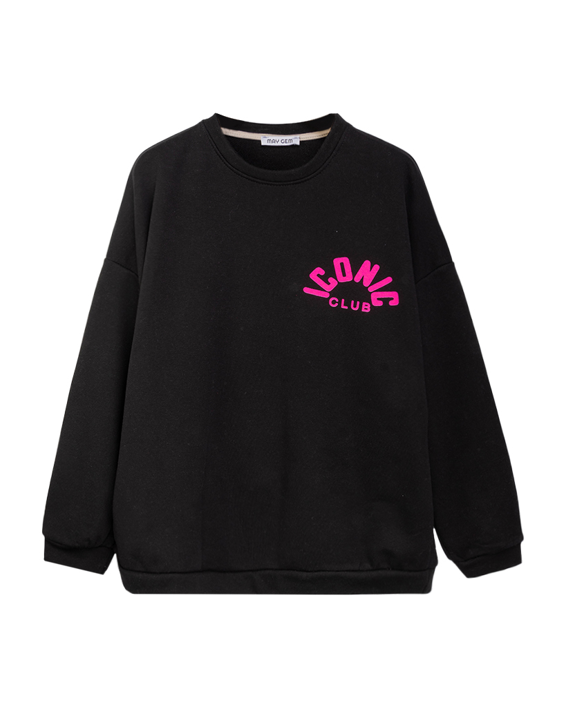 Oversize-Pullover mit „Iconic“-Print