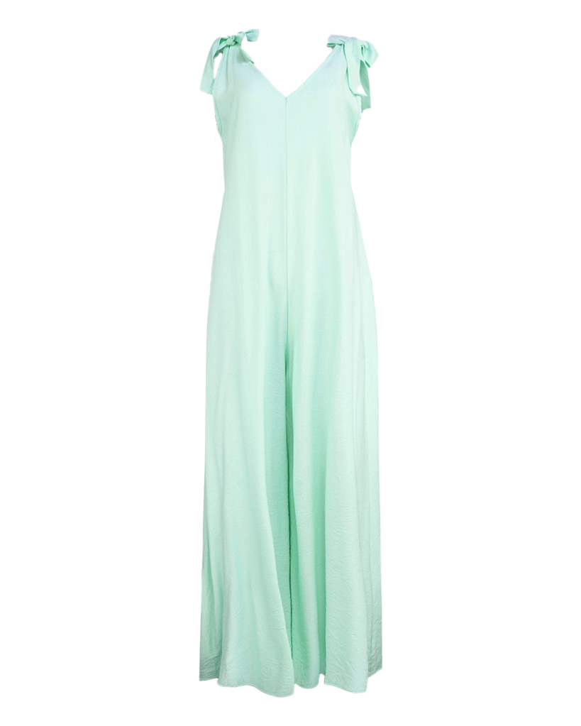 Oversize Jumpsuit mit Schulter-Schnürung
