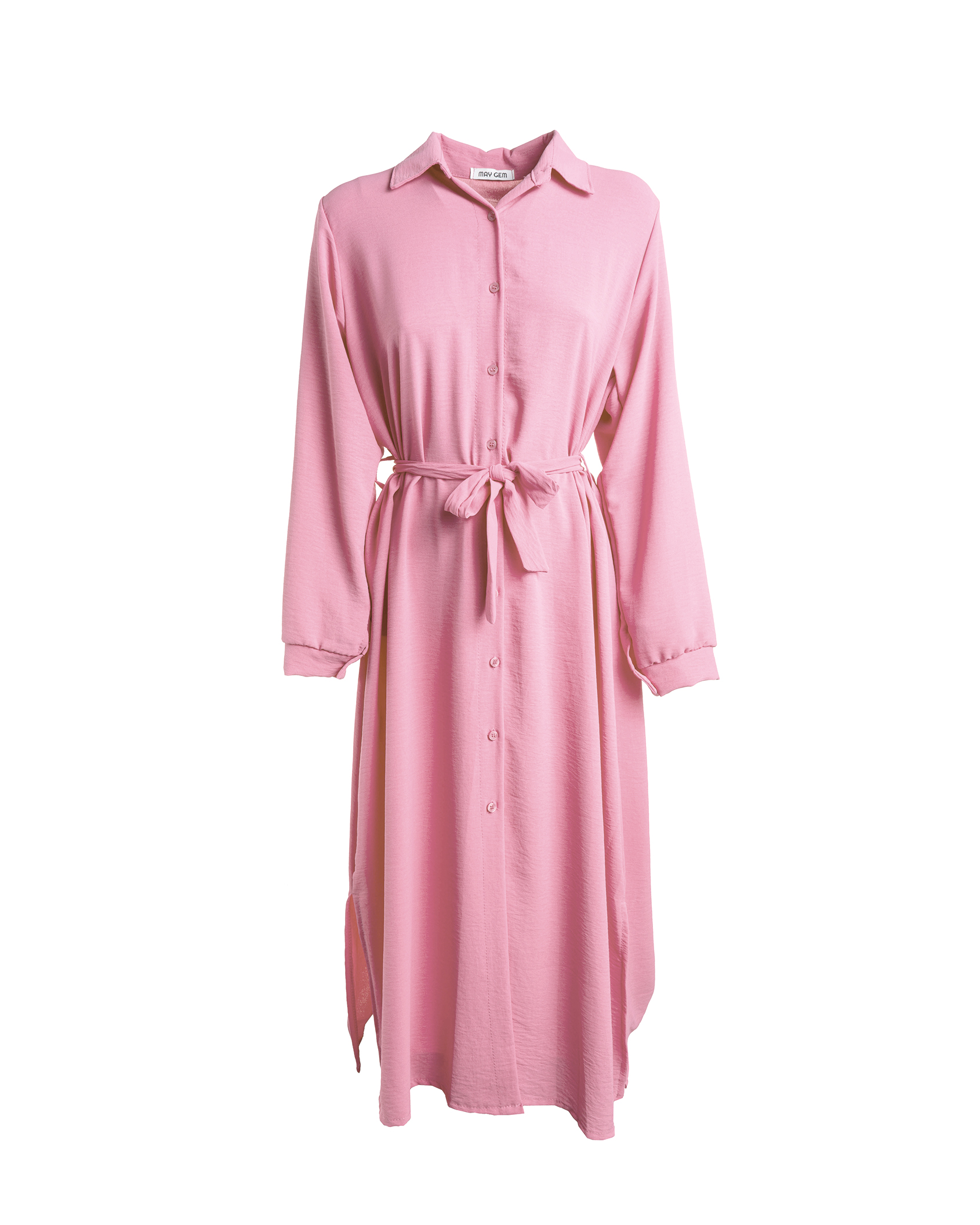 Hailey langes Hemdblusenkleid langarm