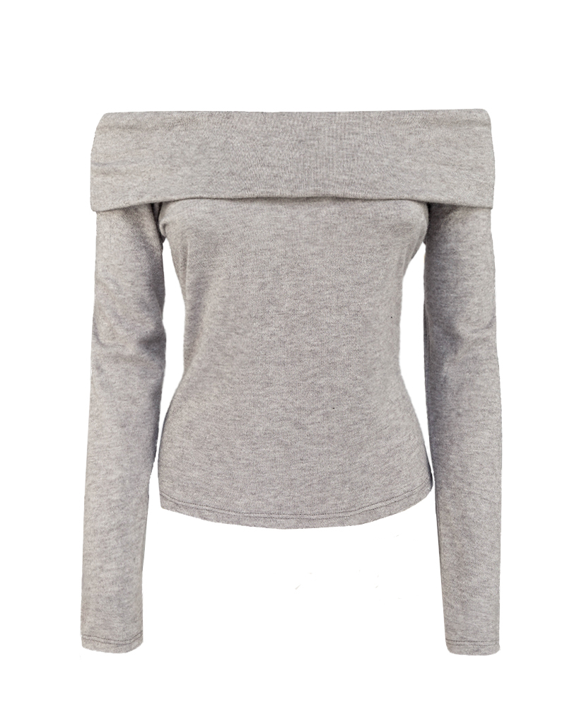 Adriana Feinstrick Shirt mit Carmenausschnitt