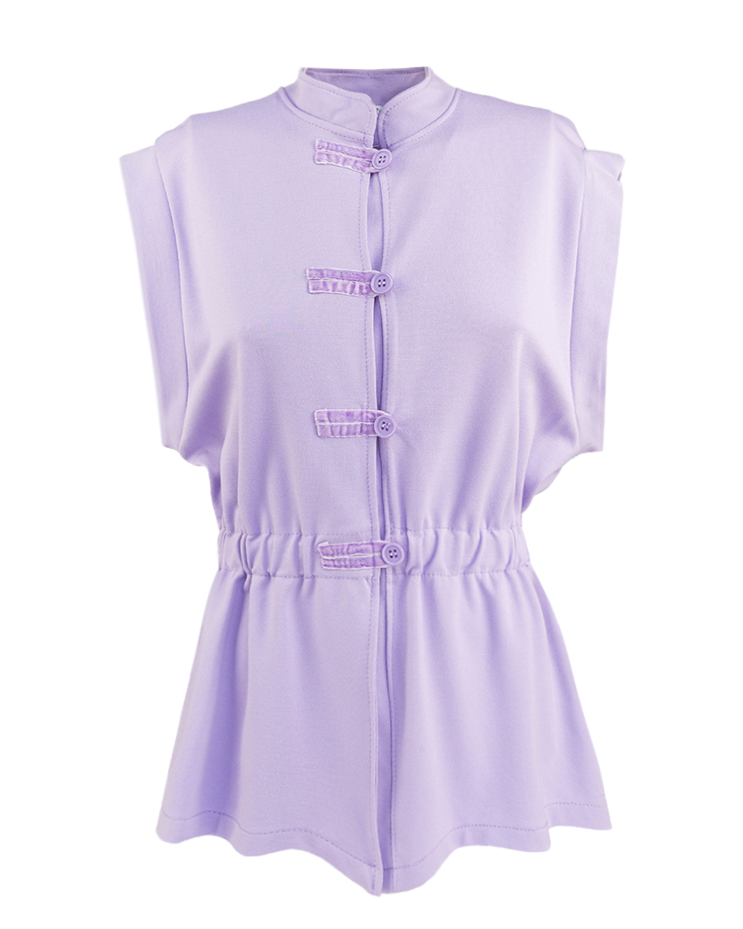 Jersey Weste Schlaufen-Verschluss