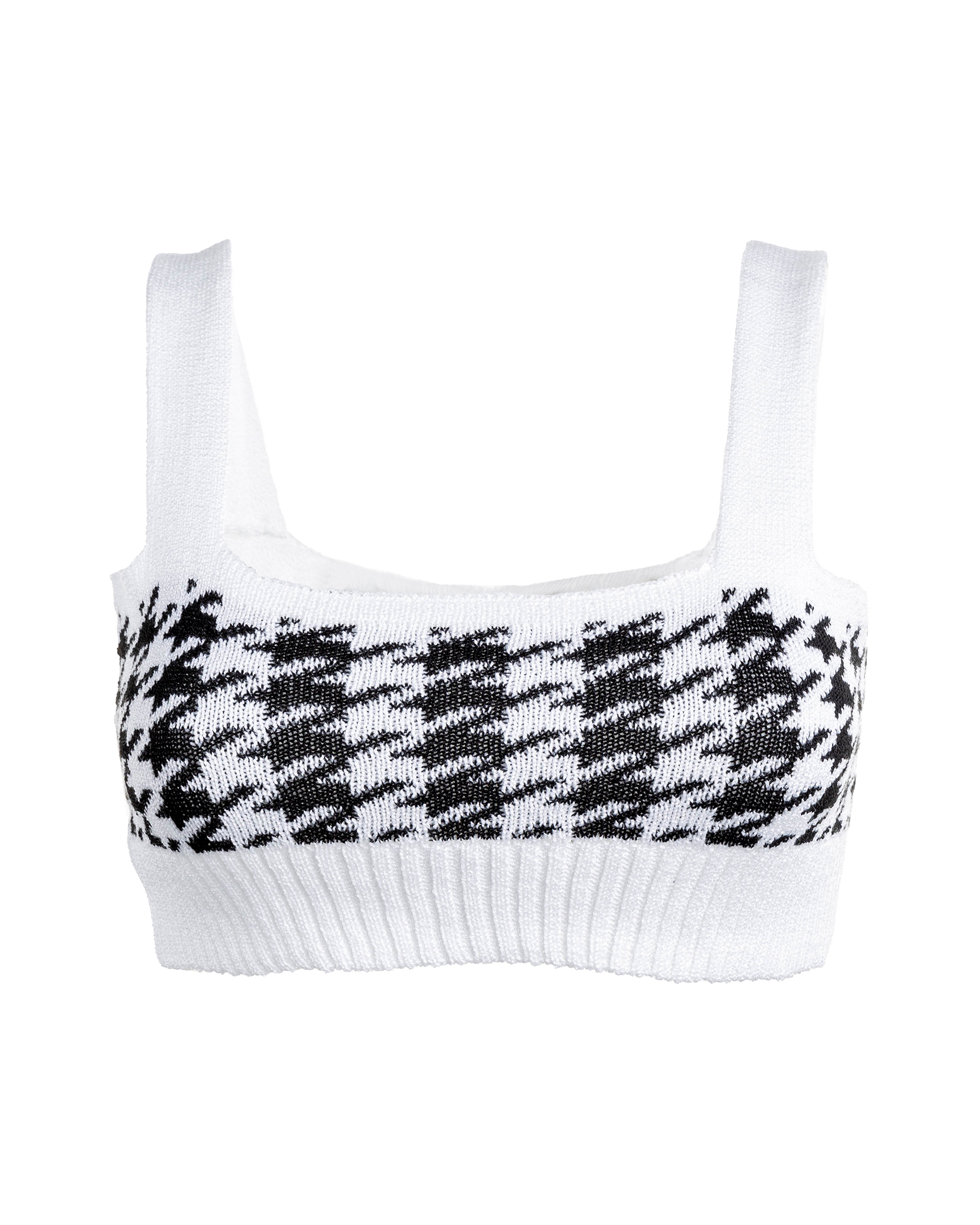 Strick-Top Hahnentritt Strick-Top Hahnentritt