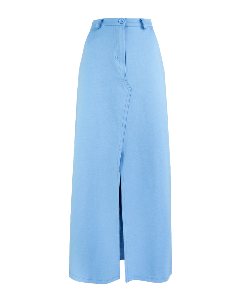 Maxi Jersey Rock mit Schlitz vorne Maxi Jersey Rock mit Schlitz vorne