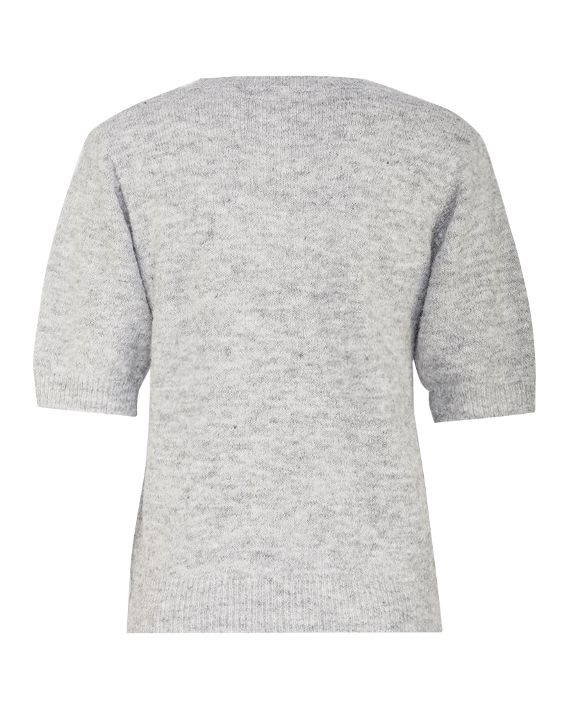 Strick Pullover mit gestickten Blumen