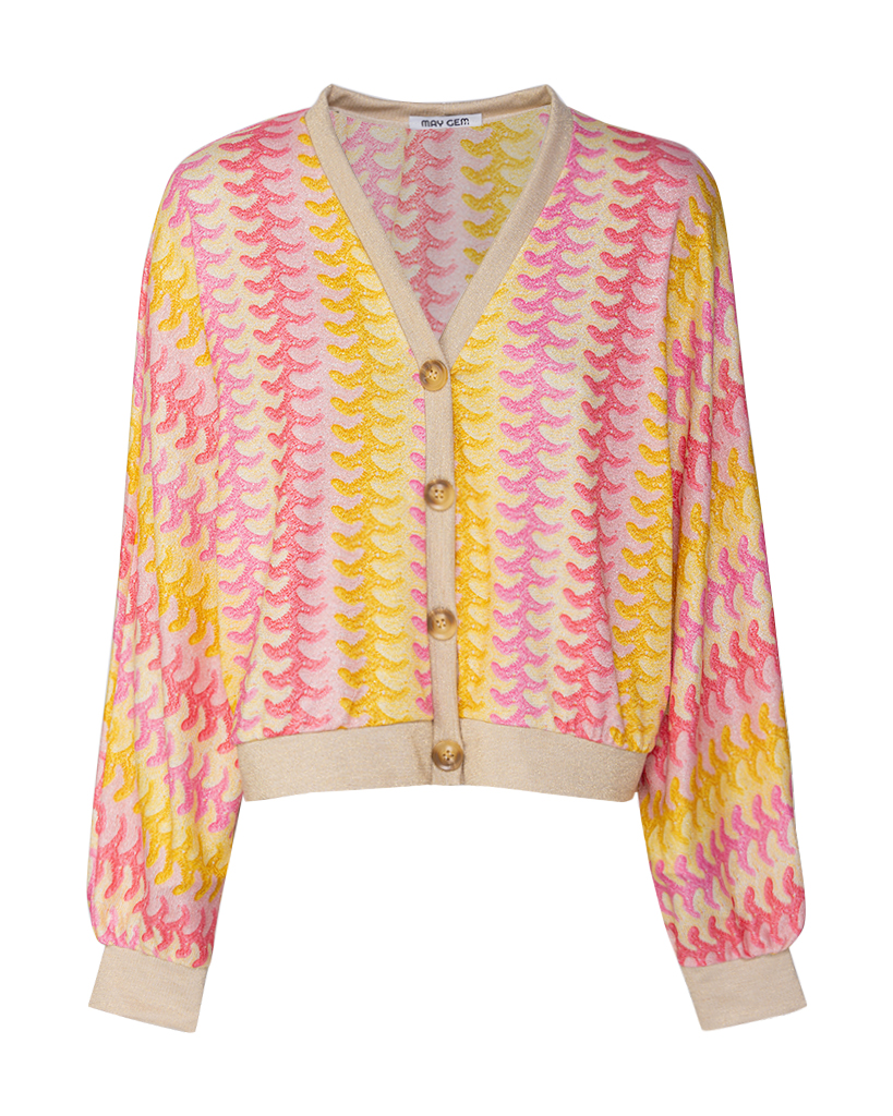 Bunte Cardigans mit Lyrex
