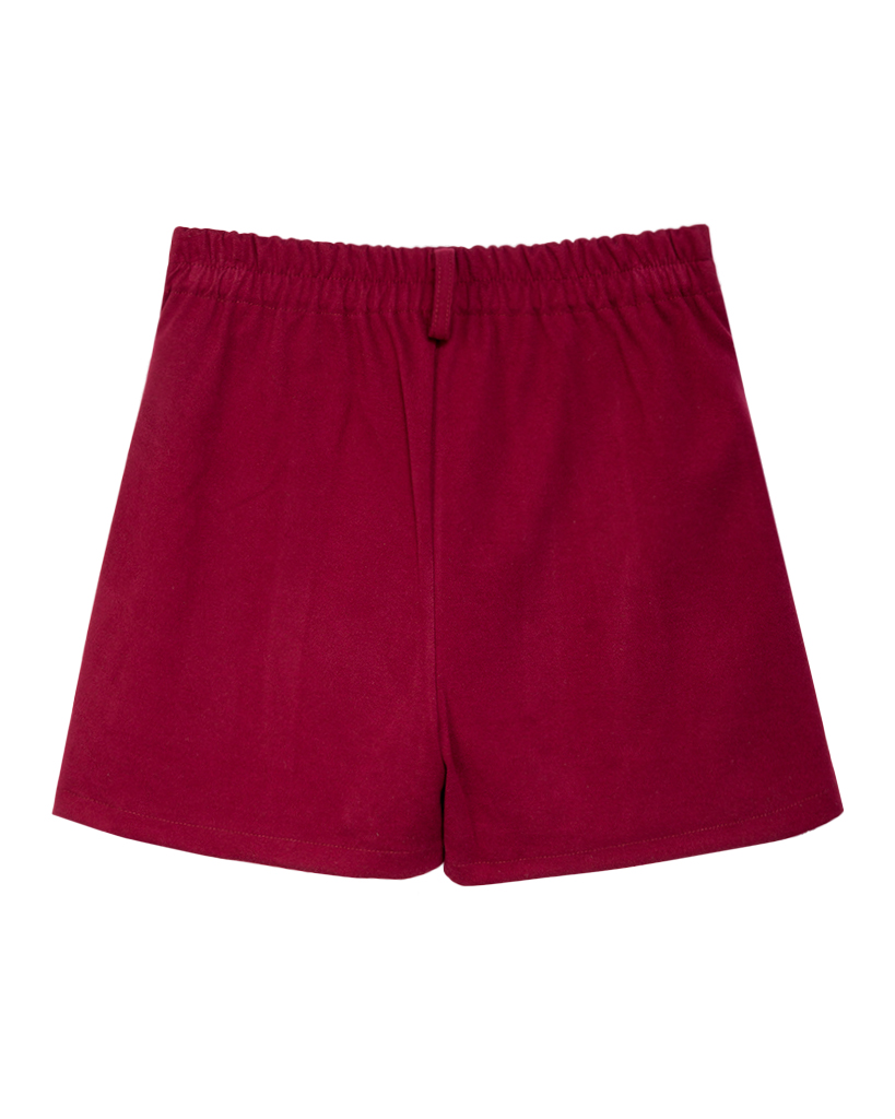 Skort Velour Kellerfalte