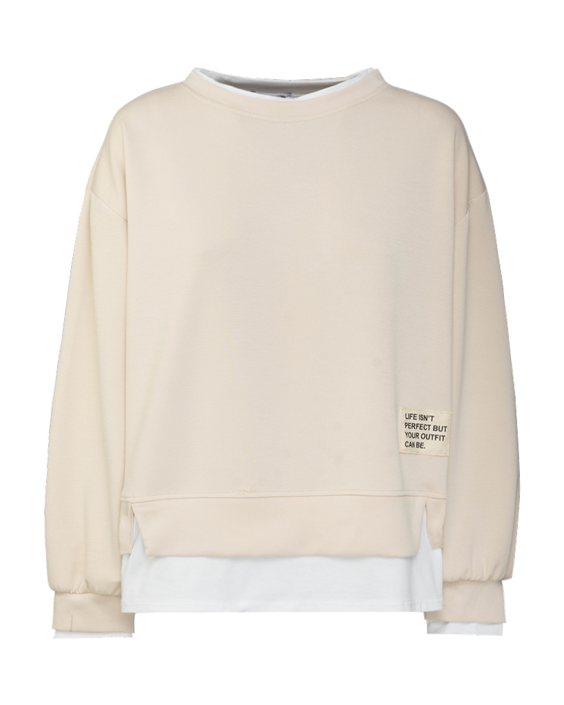 Soft Jersey Pullover doppelter Bund Soft Jersey Pullover doppelter Bund