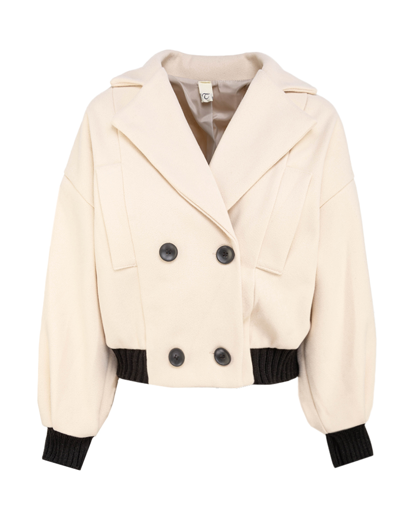 Bomberjacke mit doppelter Knopfleiste Bomberjacke mit doppelter Knopfleiste