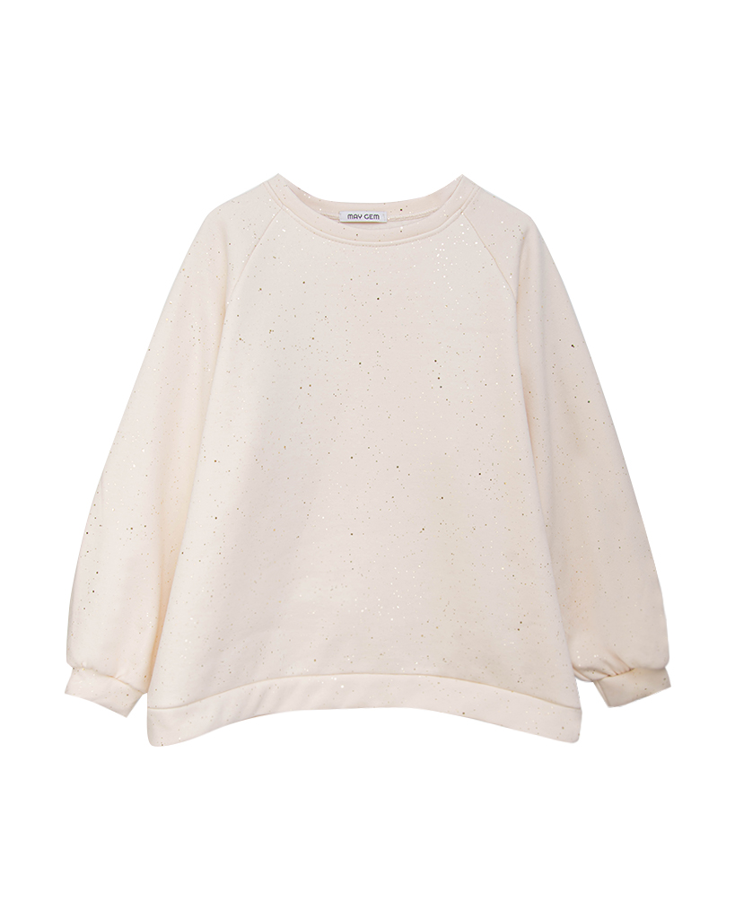 Glitzer Baumwolle Sweatshirt