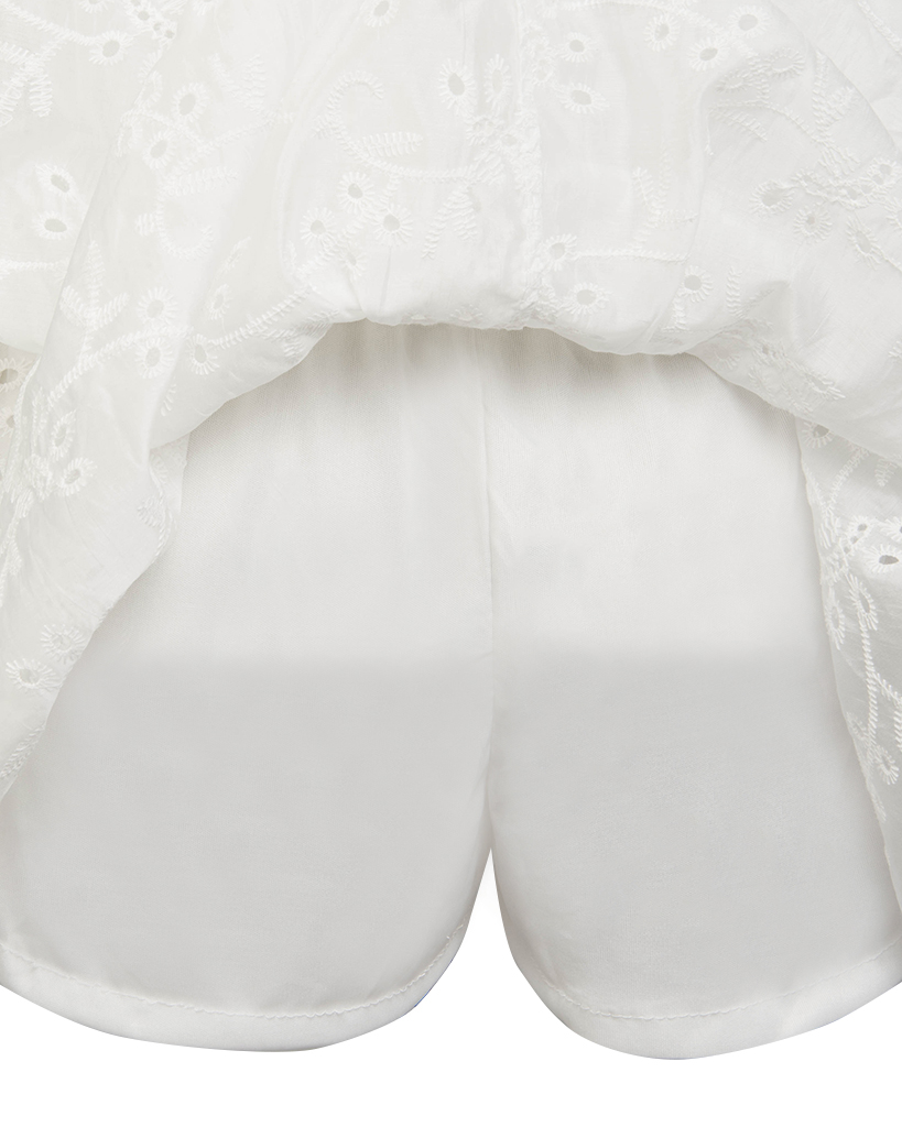 Jumpsuit kurz Lochstrickmuster