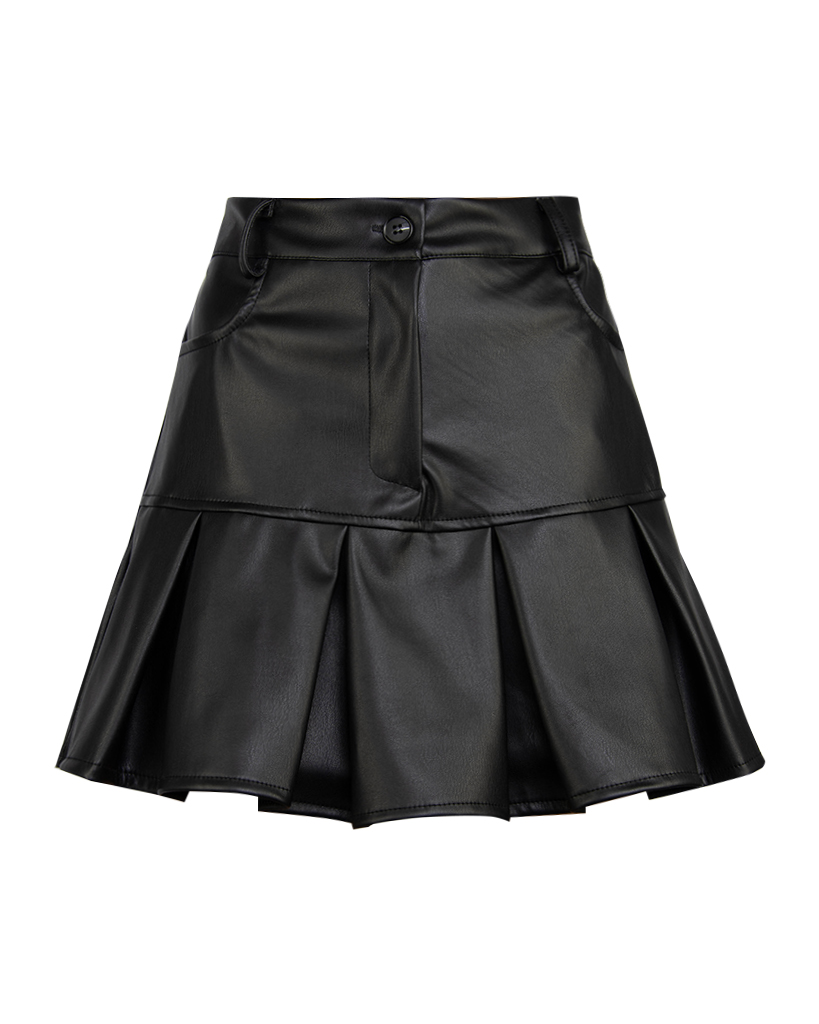 Skort Leder Kellerfalten Vegan Skort Leder Kellerfalten Vegan
