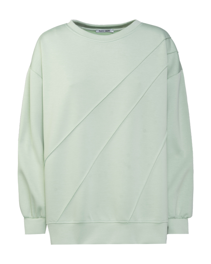 Soft Jersey Pullover mit schräger Biesennaht Soft Jersey Pullover mit schräger Biesennaht