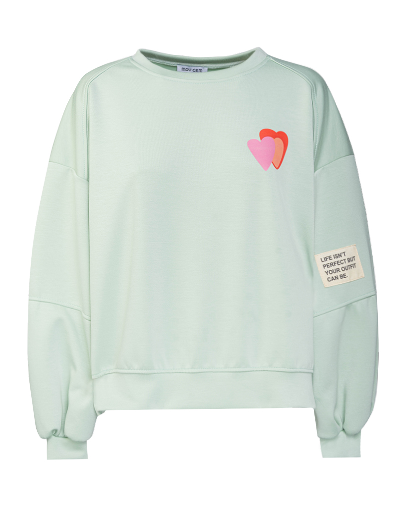 Soft Jersey Sweatshirt "ONLY POSITIVE VIBES"