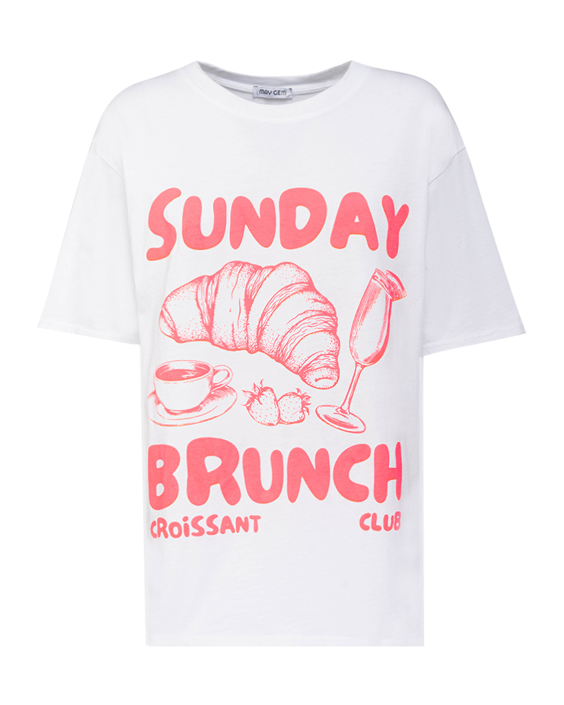T-Shirt "SUNDAY BRUNCH - Croissant"