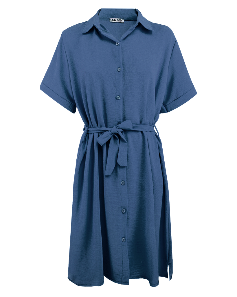 Hailey kurzes Hemdblusenkleid kurzarm Hailey kurzes Hemdblusenkleid kurzarm