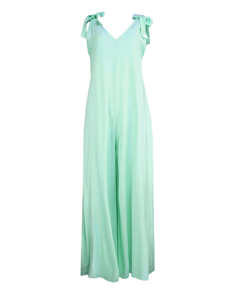Oversize Jumpsuit mit Schulter-Schnürung