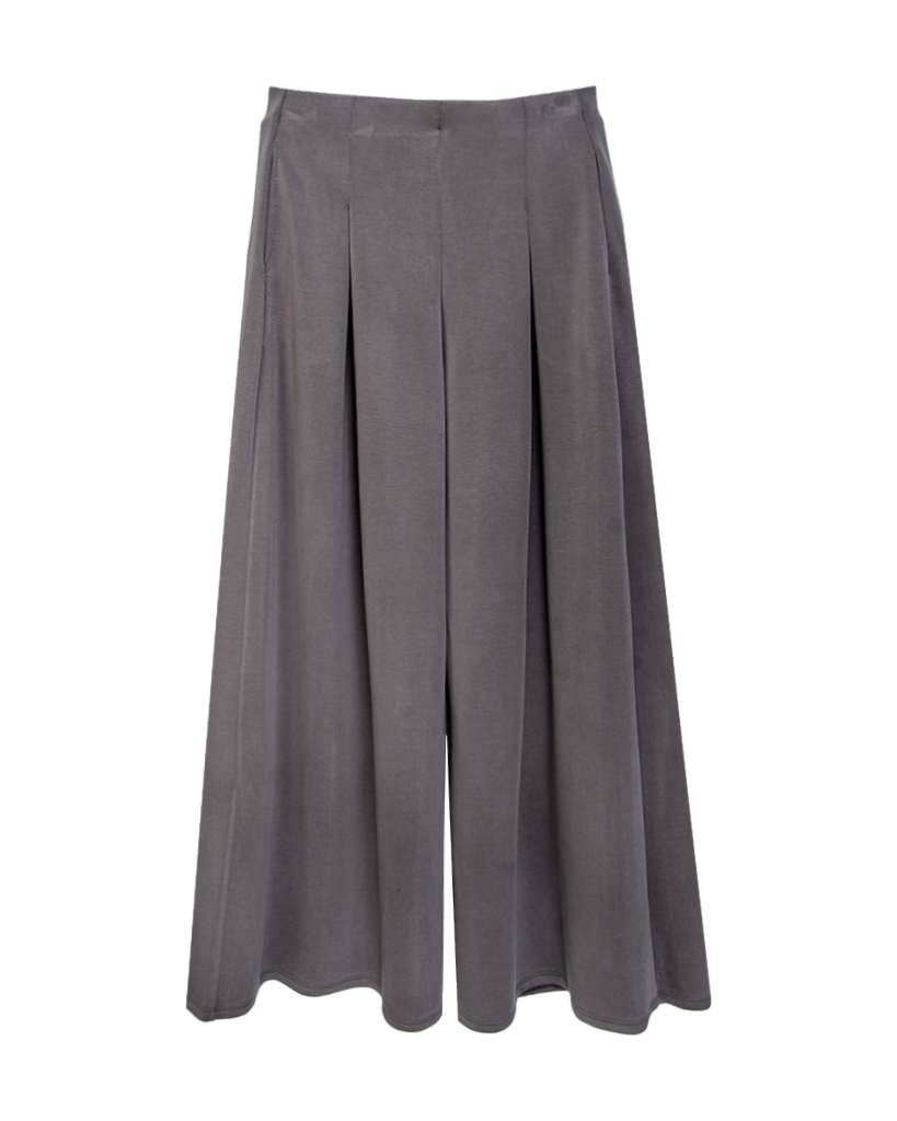 Modal weite Hose mit bundfalte 