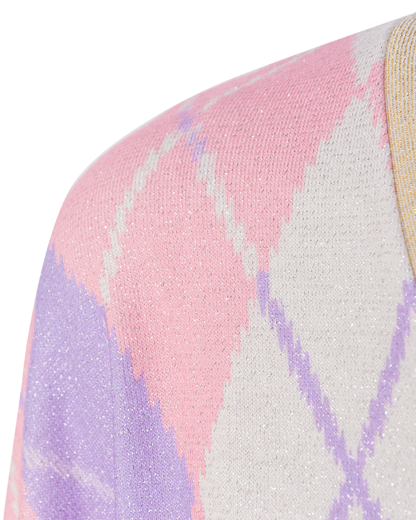 Karo Cardigans mit Lyrex