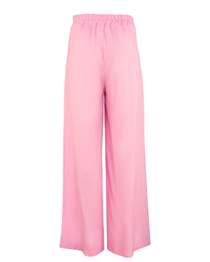 Leinen-Hose mit weitem Bein