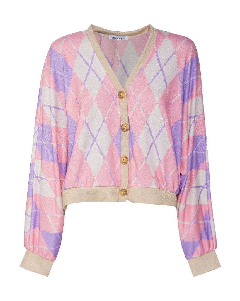 Karo Cardigans mit Lyrex Karo Cardigans mit Lyrex