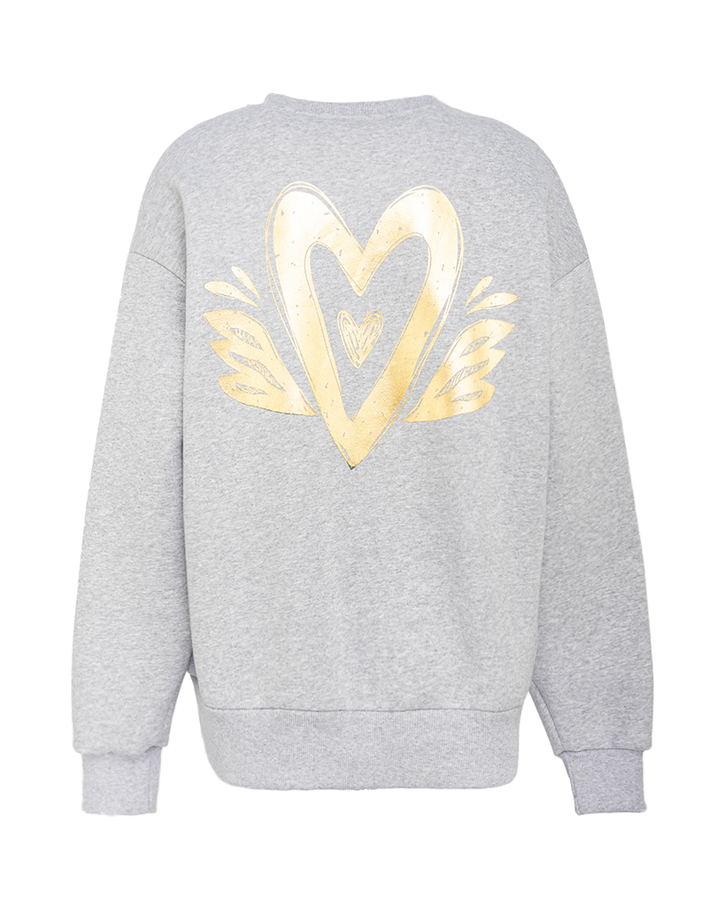 Sweatshirt mit gold Herzen Sweatshirt mit gold Herzen