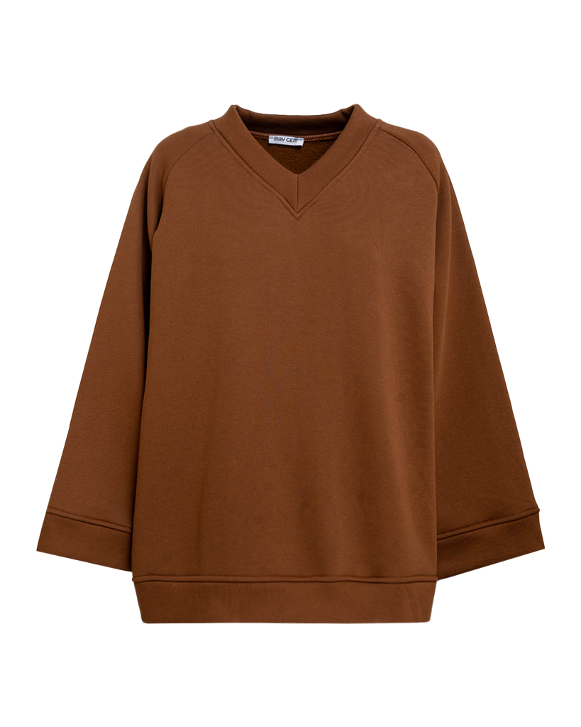 Sweat Pullover mit V-Ausschnitt