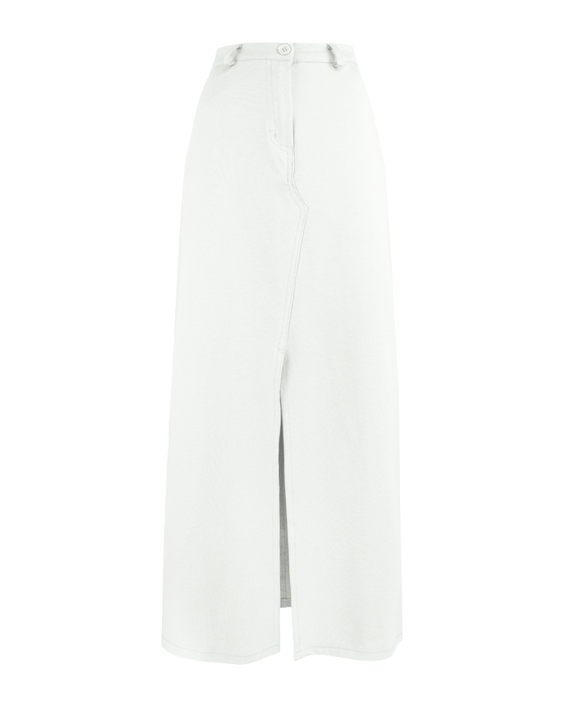 Maxi Jersey Rock mit Schlitz vorne Maxi Jersey Rock mit Schlitz vorne