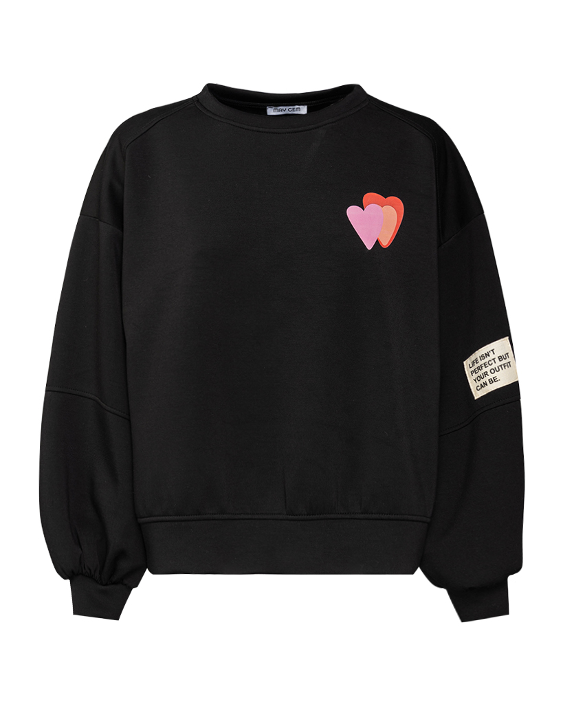 Soft Jersey Sweatshirt "ONLY POSITIVE VIBES"